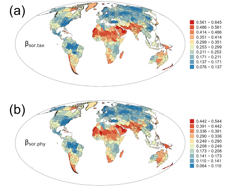 Scientists present the first set of global maps showing geographic ...